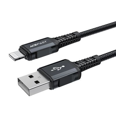 2. Acefast kabel MFI USB - Lightning 1,8m, 2,4A czarny (C4-02 A Black)