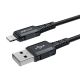 2. Acefast kabel MFI USB - Lightning 1,8m, 2,4A czarny (C4-02 A Black)