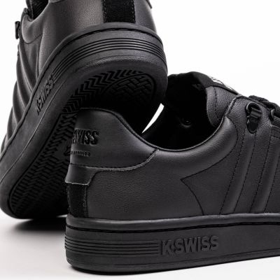 4. Sneakersy męskie K-Swiss LOZAN II tenisówki skóra naturalna czarne (07943-904-M)