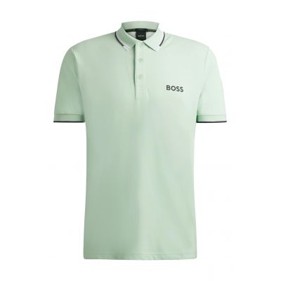 6. Koszulka Polo męska Boss Paddy Pro Open Green regular fit zielona (50469102-388)