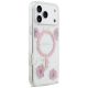 4. Etui Guess Resin Flowers Glitter MagSafe na iPhone 17 Pro Max - różowe