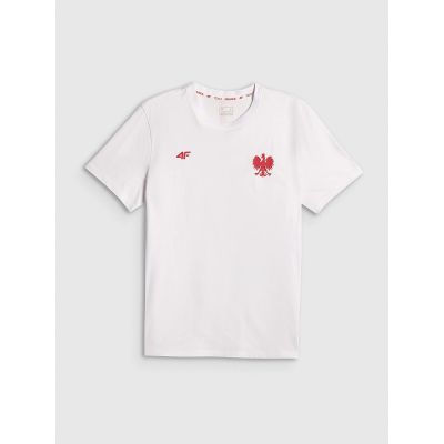 7. T-shirt bawełniany kibica męski 4F 4FRSS26TTSHM4203-10S