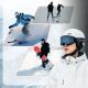 5. Kask narciarski Qunature 10130003002 z nausznikami snowboard 54-58 cm - biały