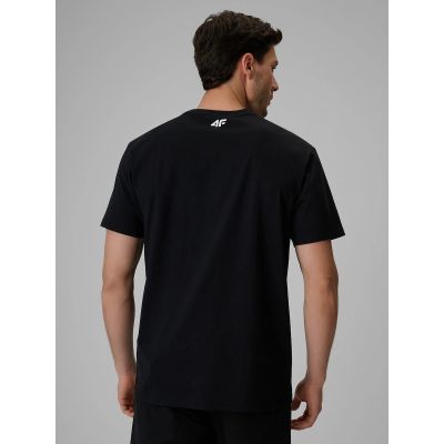 2. T-shirt relaxed z nadrukiem męski 4F 4FRSS26TTSHM3996-20S