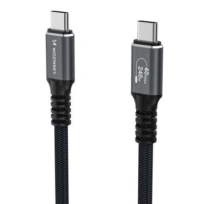 3. Kabel Wozinsky WPS-UY42S USB-C USB4 40Gb/s 240W 2m 4K - czarny