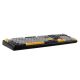3. Klawiatura gasket F108 Gray+Orange+Deep Gray Volcano switch RGB AULA