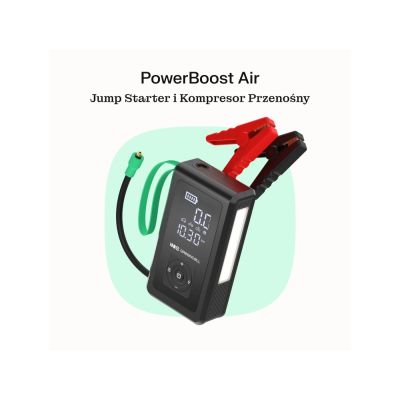 33. GREEN CELL POWERBANK/BOOSTER/CAR JUMP STARTER/POMPKA POWERBOOST AIR 8000MAH 1000A - Z KOMPRESOREM