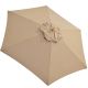 16. PARASOL OGRODOWY DREWNIANY 250CM SKŁADANY PIASKOWY