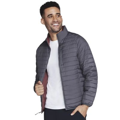 3. Skechers GO Shield Altitude Reversible Jacket JA139-BKCC Szare L