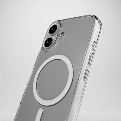 8. Etui silikonowe Puro Impact Clear D3O MagSafe do iPhone 16 - przezroczyste