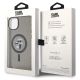 8. Etui Karl Lagerfeld Karl&Choupette Glitter MagSafe na iPhone 15 - czarne