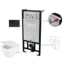 Zestaw WC podtynkowy 6 w 1