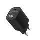2. GEMBIRD 1-PORTOWA SZYBKA ŁADOWARKA SIECIOWA (PD) USB TYP - C, 60W, LCD, CZARNA