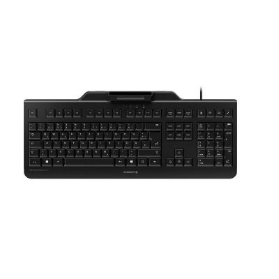 3. Klawiatura CHERRY SECURE BOARD 1.0 z NFC, Czytnik kart Smart Card (CCID), USB, Wielka Brytania, Przełącznik kluczykowy: CHERRY LPK