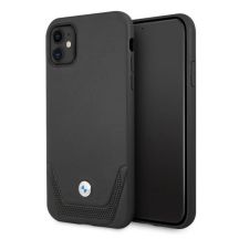 Etui BMW Leather Perforate na iPhone 11 / Xr - czarne