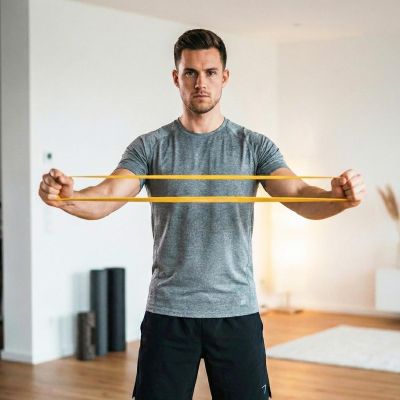 6. GUMA TAŚMA DO ĆWICZEŃ POWER BAND ŻÓŁTA REA TAPE