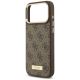 6. Etui Guess 4G Logo Plate MagSafe na iPhone 17 Pro Max - brązowe