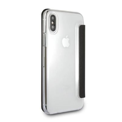 9. Etui Karl Lagerfeld Signature Glitter na iPhone X / Xs - czarne