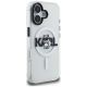 4. Etui Karl Lagerfeld IML Choupette Sketch Logo MagSafe na iPhone 17 - przezroczyste