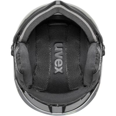 4. Kask narciarski UVEX Wanted Visor pro V black matt