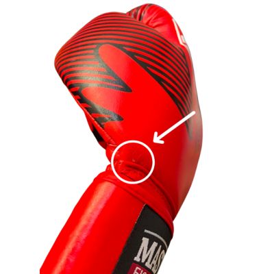 11. Rękawice bokserskie skórzane MASTERS RBT-RED 12 oz