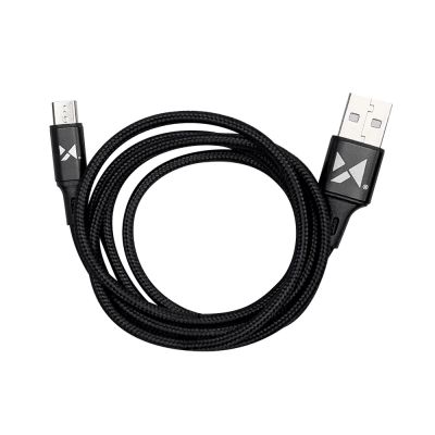 4. Wozinsky kabel przewód USB - microUSB 2,4A 1m czarny (WUC-M1B)