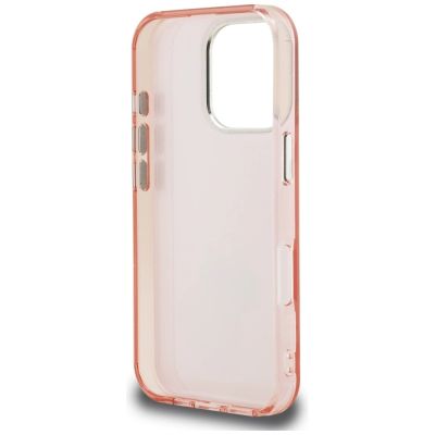 7. Etui Karl Lagerfeld IML Aquarelle Choupette & Logo na iPhone 16 Pro - różowe