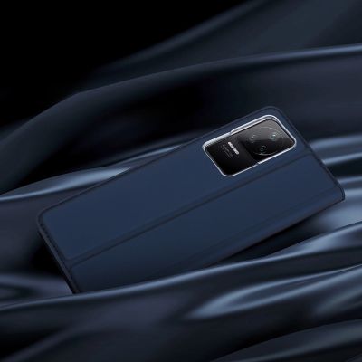 12. Dux Ducis Skin Pro kabura etui pokrowiec z klapką Xiaomi Poco F4 5G czarny