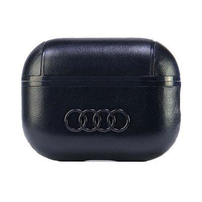 Etui Audi Leather Big Logo na AirPods Pro 2 - czarne