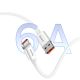 12. Kabel Baseus Superior Series 100W USB-A - USB-C 0,25m - biały