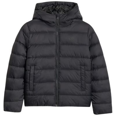 9. Kurtka puchowa dla dzieci 4F U0704 głęboka czerń 4FJWAW25TDJAU0704 20S