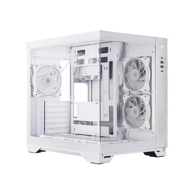 2. Chieftec GM-30W-TG-OP zabezpieczenia & uchwyty komputerów Sześcian Biały