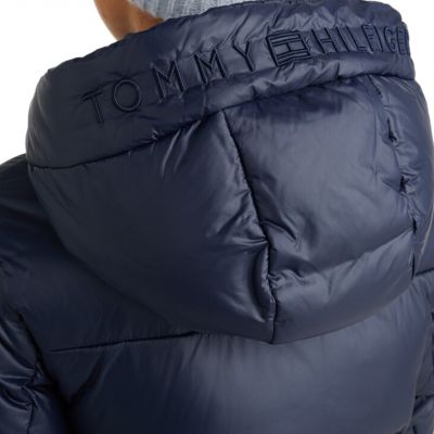 15. TOMMY HILFIGER KURTKA DAMSKA PADDED LOGO COAT