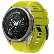 Pasek Tech-Protect Silicone na Garmin Fenix 5 / 6 / 6 Pro / 7 / 8 / 8 Pro / E / 9 / 9 Pro (47 mm) - limonkowy
