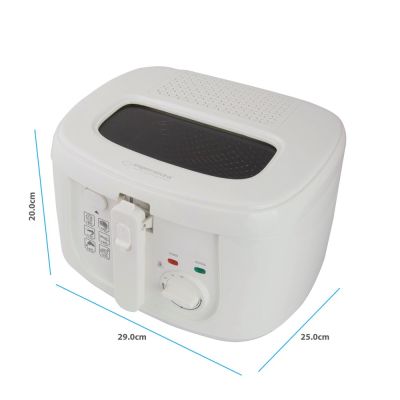 7. Frytownica Esperanza SPRING ROLL EKG012 (2,5 l; 1800W; kolor biały)