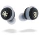 5. Słuchawki Bluetooth Guess Iridescent 4G Printed Logo TWS + stacja dokująca - czarne