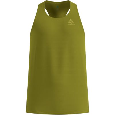7. Koszulka tech. bez rękawów męska ODLO Tank crew neck ZEROWEIGHT CHILL-TEC zielona