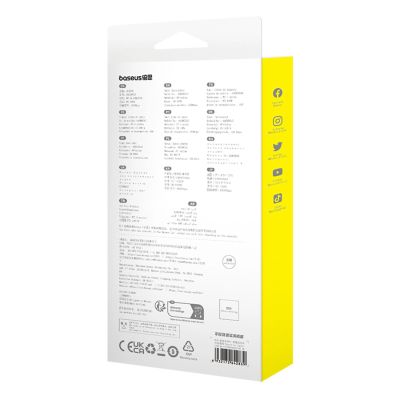 9. Kabel Baseus Explorer 100W USB-C - USB-C z inteligentnym czujnikiem temperatury 1m - niebieski