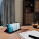 10. Etui Puro Wallet Stand na iPhone 17 z ekoskóry, z klapką, portfelem i funkcją podstawki - czarne