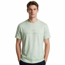 Paul&Shark męski T-shirt z bawełny i lyocellu — miętowy (26411007-574)