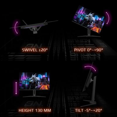 14. GIGABYTE AORUS FO32U EK monitor komputerowy 80 cm (31.5") 3840 x 2160 px 4K Ultra HD OLED Czarny