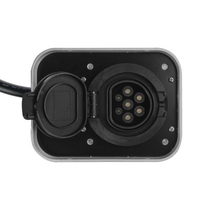 2. Green Cell EV15RFID stacja ładowania pojazdów elektrycznych Czarny Aluminium Ściana 3 Wbudowany wyświetlacz LCD