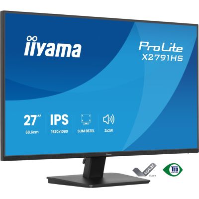 22. iiyama ProLite X2791HS-B1 monitor komputerowy 68,6 cm (27") 1920 x 1080 px Full HD LED Czarny