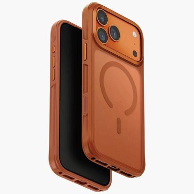 Etui UNIQ Veren na iPhone 17 Pro Max Magclick Charging - pomarańczowe
