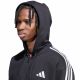 4. Bluza męska adidas Essentials 3-Stripes Fleece Full-Zip Hoodie czarna KY6559