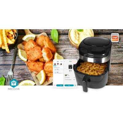 13. Frytkownica beztłuszczowa Nedis SmartLife 7,2l KAAF180BKW