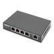 5. Digitus 4-portowy Gigabit 4PPoE Przedłużacz/Extender, 802.3at, 60 W