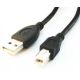 2. Kabel GEMBIRD CCP-USB2-AMBM-6 (USB 2.0 typu A M - USB 2.0 typu B M; 1,8m; kolor czarny)