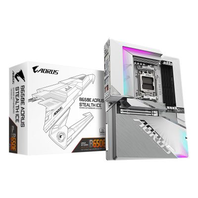 5. GIGABYTE B650E AORUS STEALTH ICE płyta główna AMD B650 Gniazdo AM5 ATX