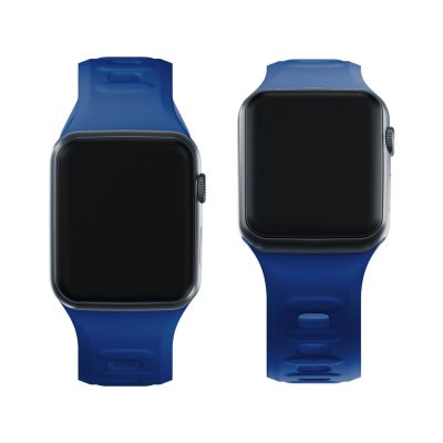 3. Pasek silikonowy 3mk Silicone Watch Strap do Apple Watch 38 / 40 / 41 mm - niebieski